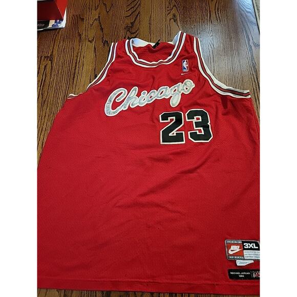 Nike Michael Jordan Chicago Bulls Jersey Mens Size 3XL XXXL NBA Basketball 1984 - Picture 8 of 11
